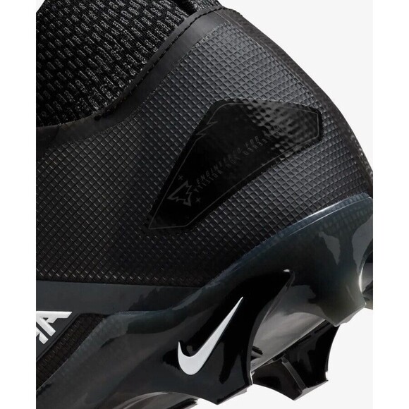 Nike Alpha Menace Elite 3 Black Football Cleats CT6648-010 Men’s Size 8.5 - Picture 8 of 10